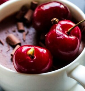chocolate cherry espresso pots for vegan coffee desserts