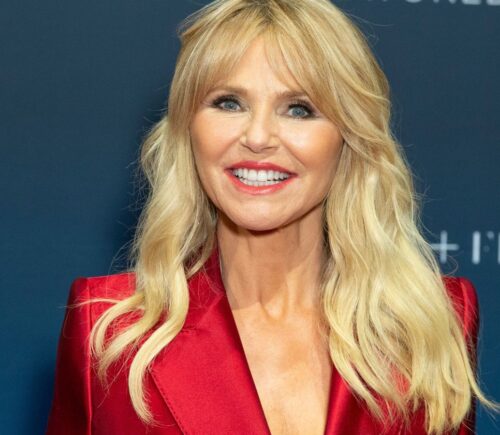 Photo shows Christie Brinkley, the 72-year-old American supermodel, who recently said that she now follows a vegan “organic garden rainbow diet"