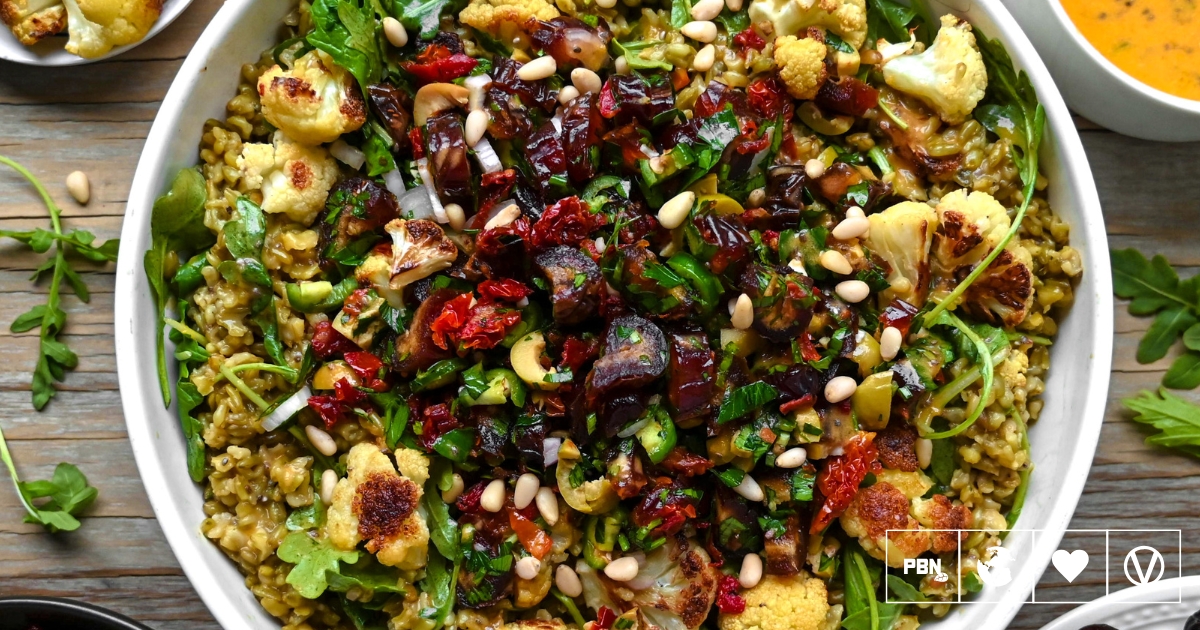 Freekeh-Medjool Date Salad With Preserved Lemon Dressing