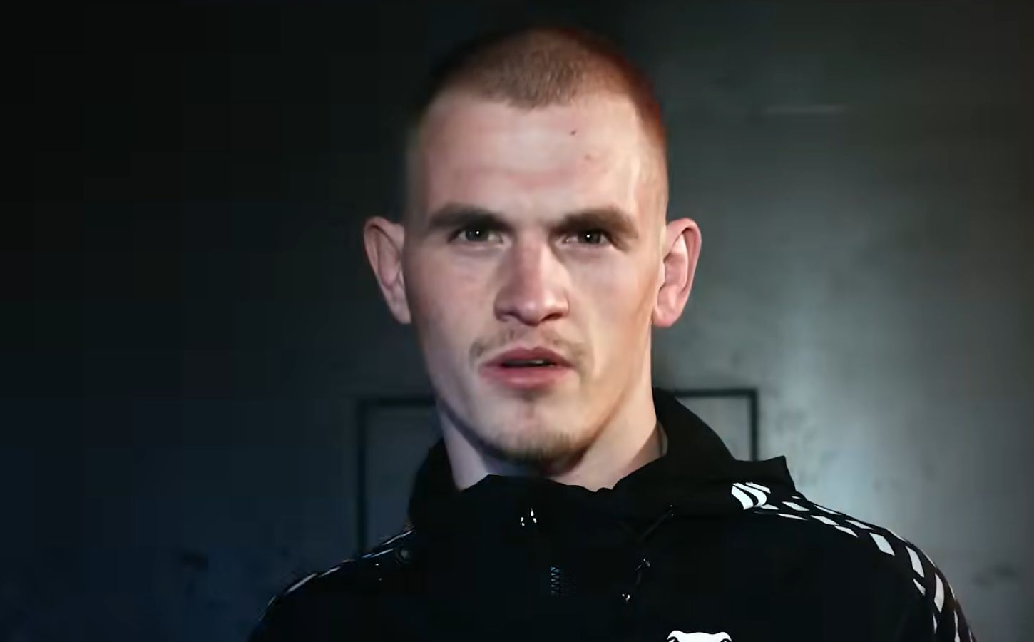Photo shows MMA fighter Ian Machado Garry, who is vegan, in a recent promotional campaign video for PETA