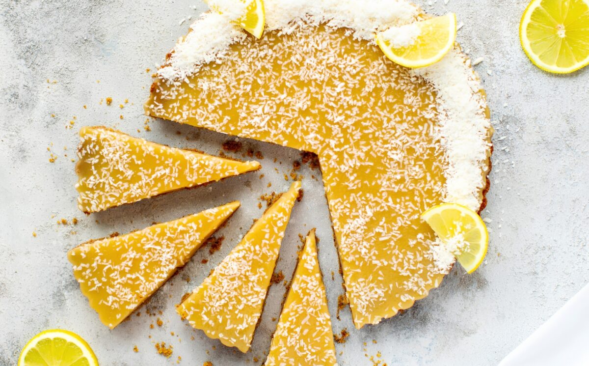 lemon tart with coconut for vegan coconut recipes