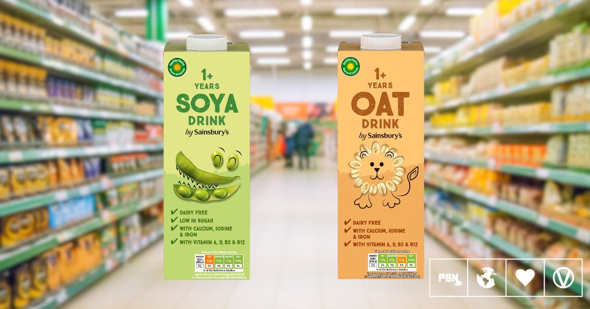 Sainsbury’s Launches Kid-Friendly Soy And Oat Milk