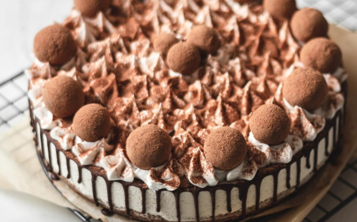 vegan Baileys almande coffee cheesecake