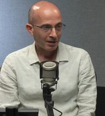 Photo shows Yuval Noah Harari, a military historian and popular science author, who warned that “In 10 years we could be the cows,” due to the rise of artificial intelligence (AI) on a recent episode of 'The Rest Is Politics'