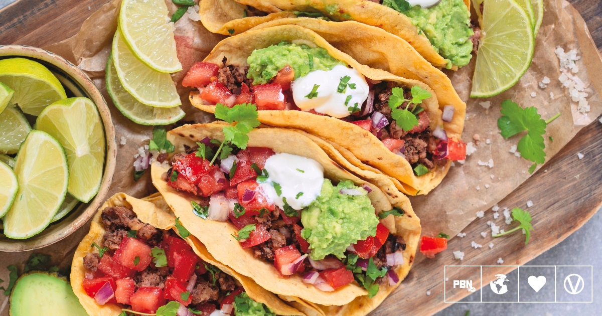 Black Bean And Walnut Tacos To Share