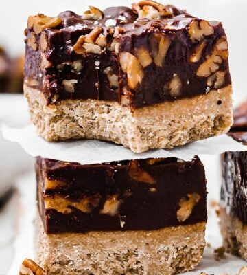 chocolate pecan fudge bars vegan - vegan pecan recipes