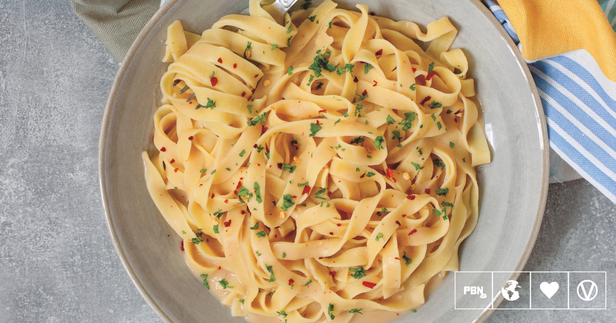 Creamy Cannellini Fettuccine Alfredo