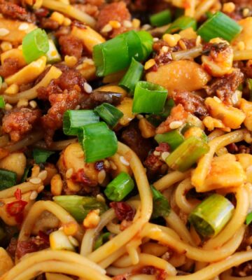 dan dan noodles a vegan version with garlic, ginger, vegan mince and more for noodle recipes
