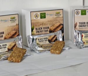 Bangalore Bioinnovation Center (BBC) has partnered with the state agriculture department of Karnataka, India, to create a range of energy bars made with local pulses. The photo shows some of the new bars.