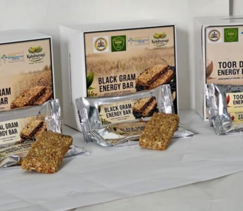 Bangalore Bioinnovation Center (BBC) has partnered with the state agriculture department of Karnataka, India, to create a range of energy bars made with local pulses. The photo shows some of the new bars.