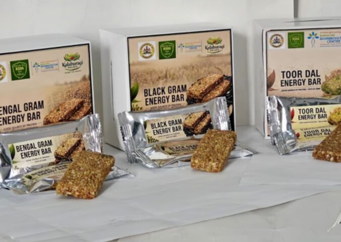 Bangalore Bioinnovation Center (BBC) has partnered with the state agriculture department of Karnataka, India, to create a range of energy bars made with local pulses. The photo shows some of the new bars.