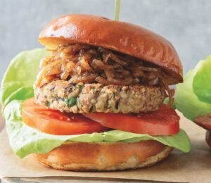Next-Level Mushroom Bean Burger