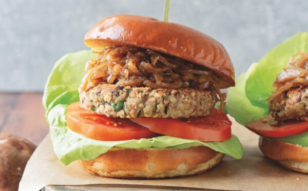Next-Level Mushroom Bean Burger