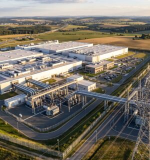 Photo shows a large, sprawling datacenter. According to new analysis, just two of the UK’s planned AI datacenters will emit more carbon than ExxonMobil, the second-largest fossil fuel company in the world