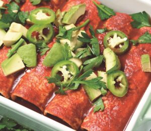 Pumpkin And Black Bean Enchiladas